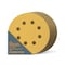 Powertec 5 in. x 8 Holes, A/O Hook & Loop Sanding Disc, 80, 100, 120, 150, 220, Assorted Grits, Gold, 50PK 44000XG-50 - alternate 1